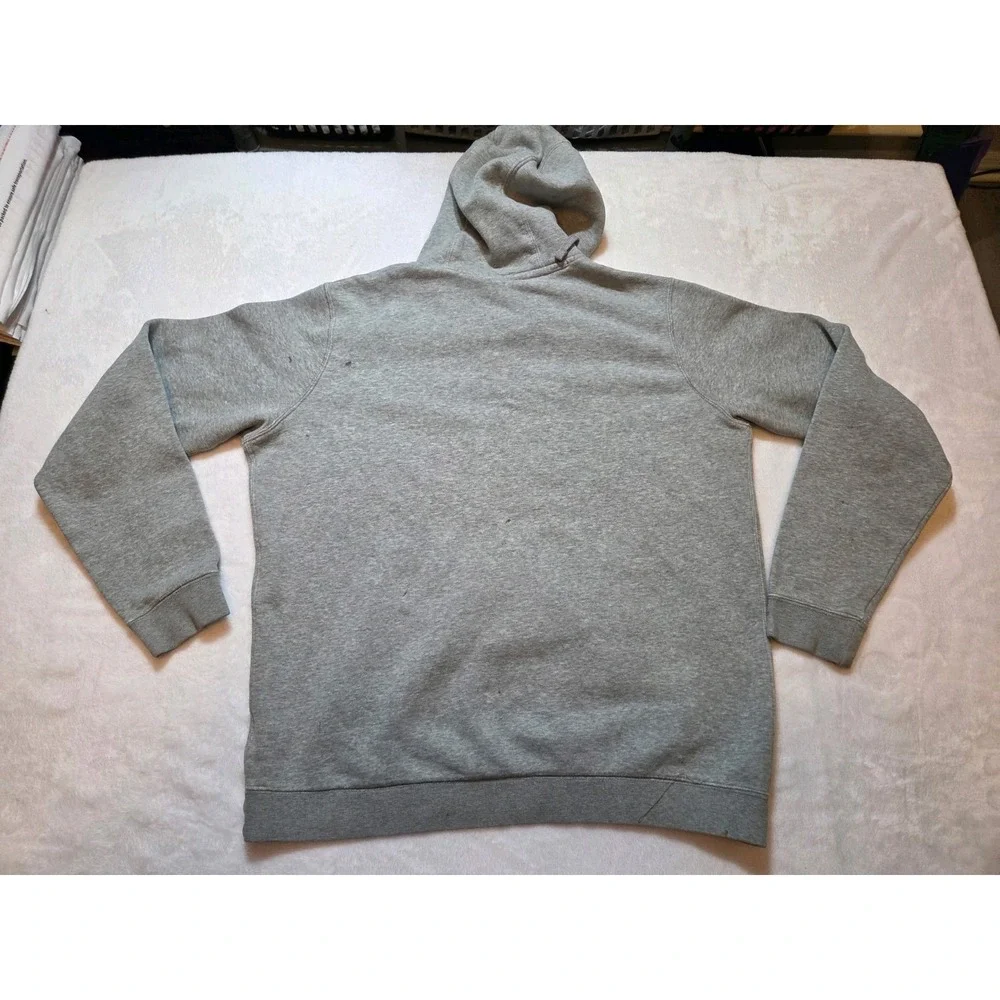 Nike Sportswear Club Fleece Men's Hoodie - Grey/White, Size XL Small Spots